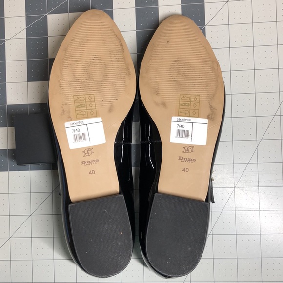 Dune London “Hipplie” Black Patent Mary Jane size 9 - Picture 2 of 6